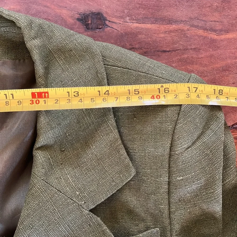 Vintage Christian Dior 2 Olive Green Blazer